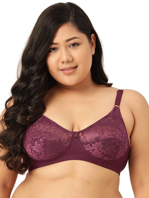 purple full coverage plus bra - 17855605 - Very Small Image - 1