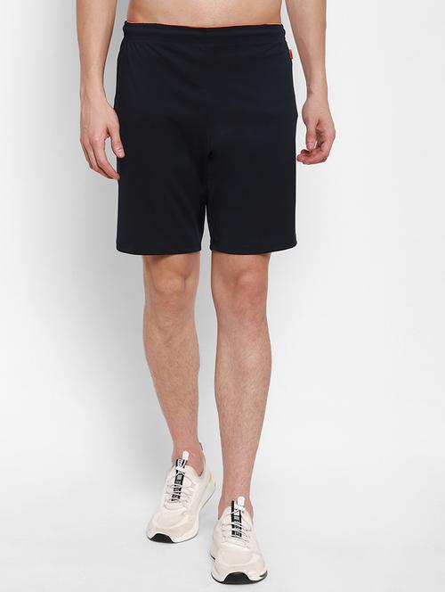 navy blue solid shorts - 17856571 - Very Small Image - 1