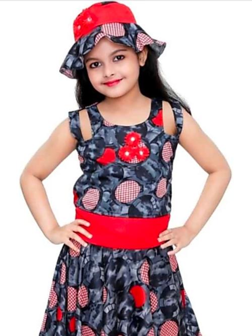 kids multicolour party wear dress - 17858068 - Very Small Image - 1