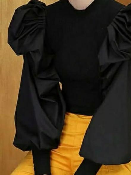 frill sleeve top with combo of - 17858199 - Very Small Image - 1