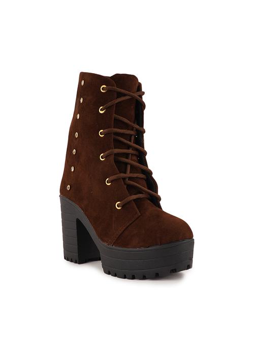 brown lace up ankle boot - 17858260 - Very Small Image - 1