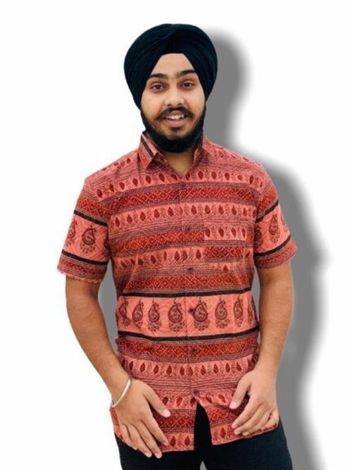 red cotton shirt - 17859075 - Very Small Image - 1