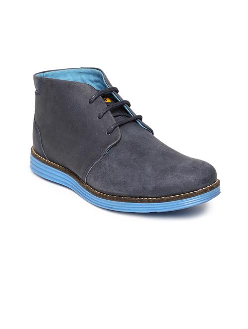 navy blue lace up boot - 17859534 - Very Small Image - 1