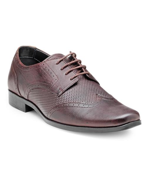maroon leather formal shoes - 17859645 - Very Small Image - 1