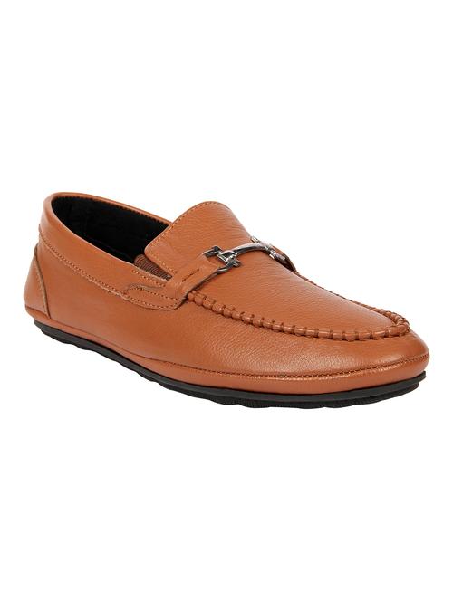 tan leather slip on loafers - 17859698 - Very Small Image - 1