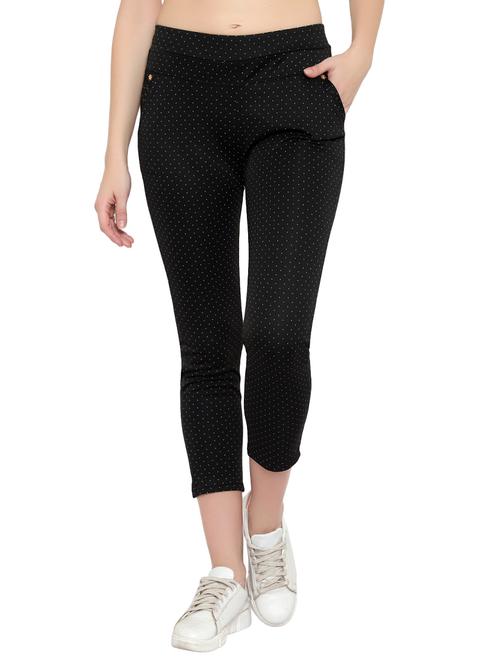 mid rise polka dots flat front trouser - 17860193 - Very Small Image - 1