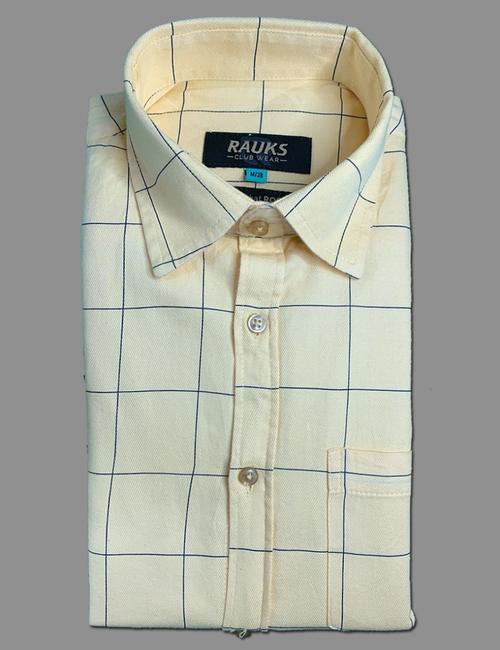 yellow cotton casual shirt - 17860339 - Very Small Image - 1