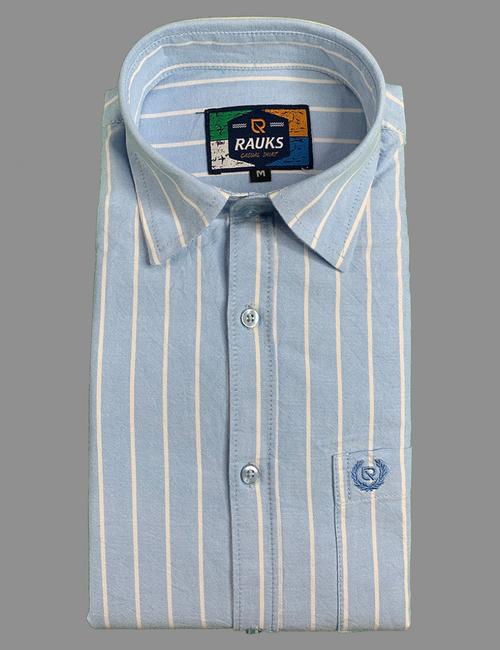 lightblue cotton casual shirt - 17860496 - Very Small Image - 1
