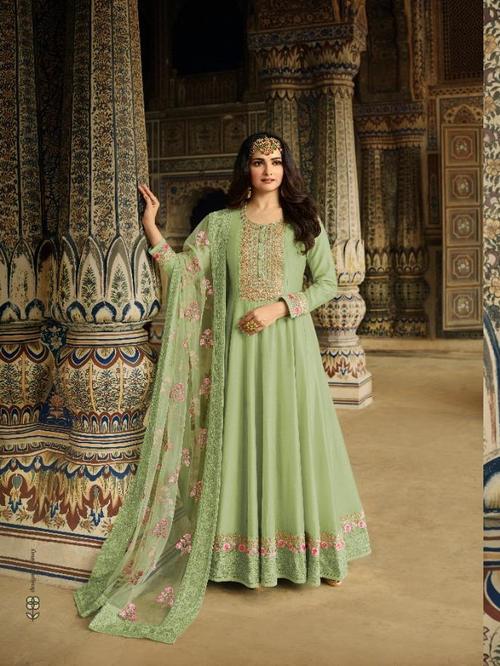 dola silk with net dupatta - 17860762 - Very Small Image - 1