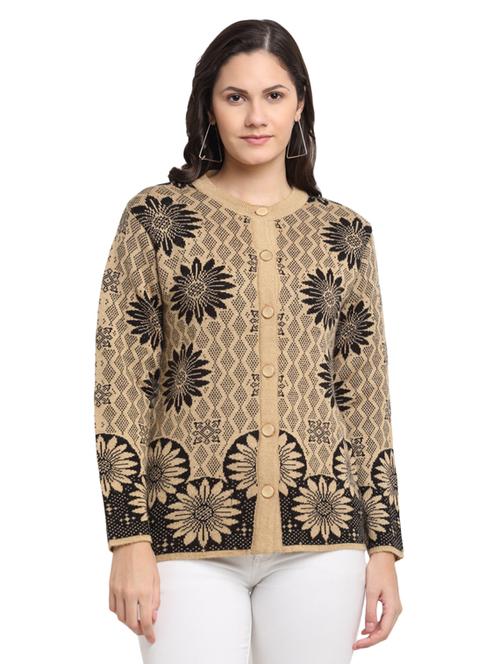 round neck printed cardigan - 17860779 - Very Small Image - 1