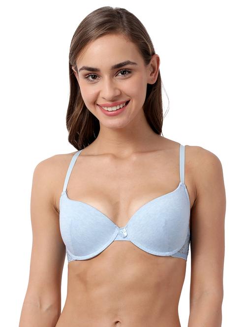 blue solid t-shirt bra - 17860881 - Very Small Image - 1