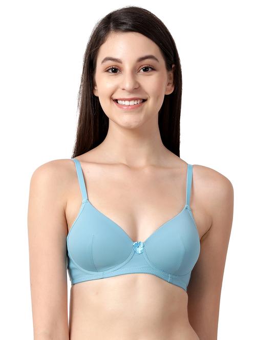 blue solid t-shirt bra - 17860893 - Very Small Image - 1