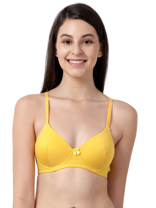 yellow solid t-shirt bra - 17860898 - Very Small Image - 1