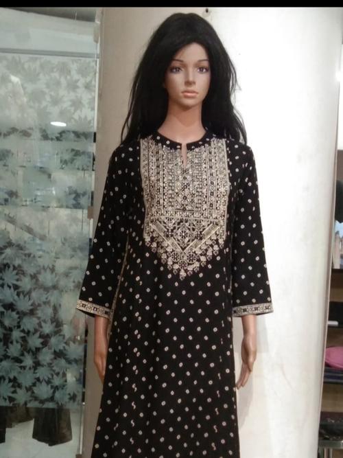 cotton only kurti dot dot printed - 17861002 - Very Small Image - 1