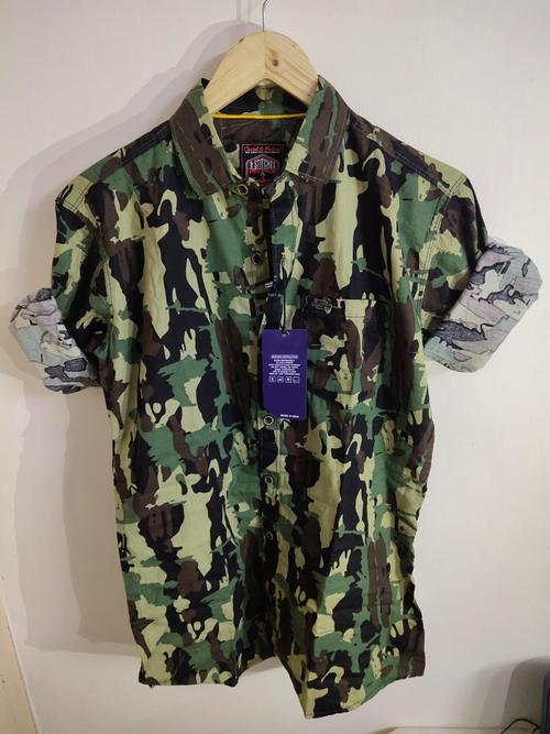 green cotton shirt - 17861661 - Very Small Image - 1