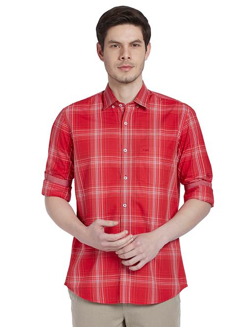 red checkered casual shirt - 17861724 - Very Small Image - 1