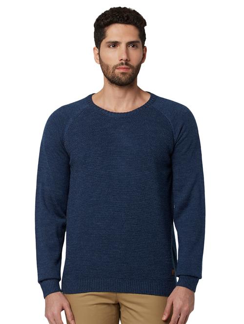 blue solid pullover - 17861788 - Very Small Image - 1