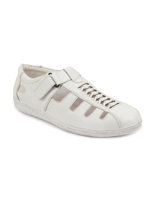 white pu back strap sandals - 17862421 - Very Small Image - 1