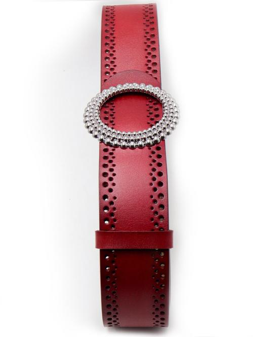 red cut work waist belt - 17862528 - Very Small Image - 1
