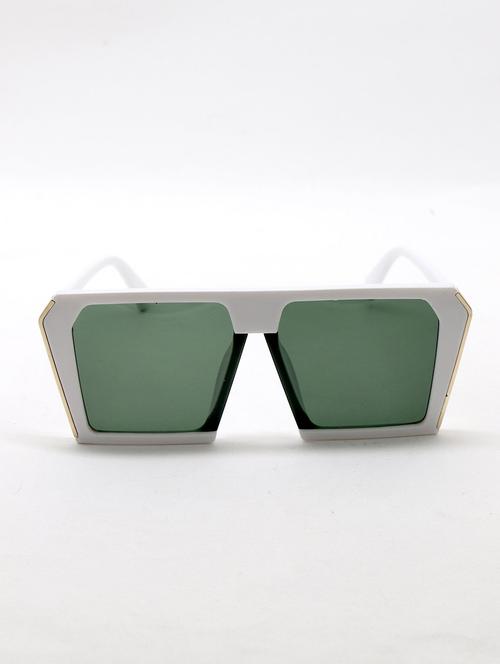 odette flat black and green square-shaped voguish sunglass - 17862547 - Very Small Image - 1