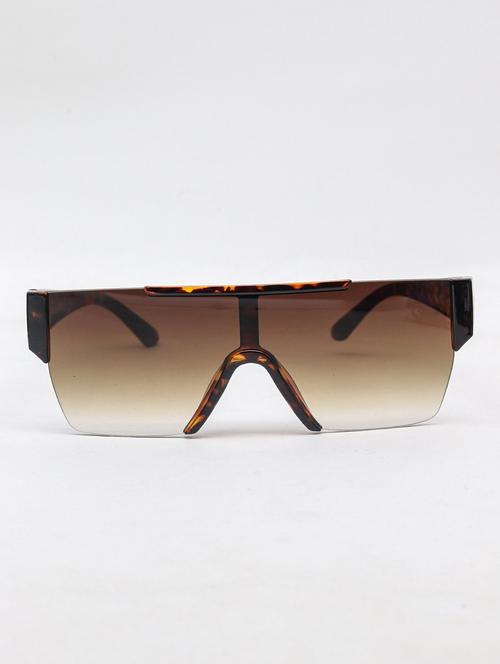 odette brown square-shaped sunglass - 17862548 - Very Small Image - 1
