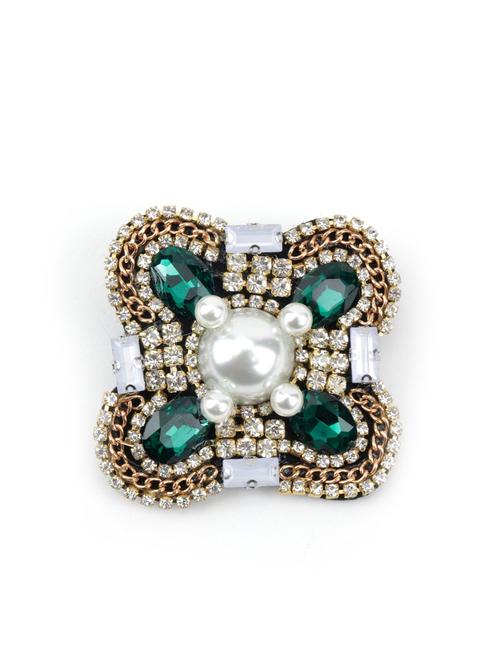 multi colored cotton brooch - 17862559 - Very Small Image - 1