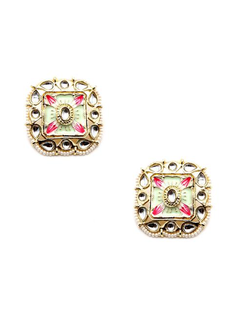 gold metal earring - 17862580 - Very Small Image - 1