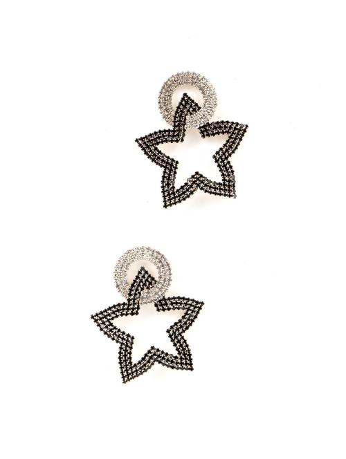 black metal drop earring - 17862625 - Very Small Image - 1