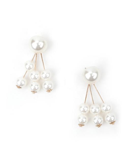 gold metal drop earring - 17862660 - Very Small Image - 1