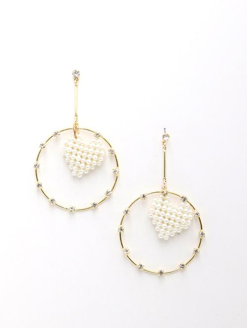 green metal hoop earring - 17862715 - Very Small Image - 1