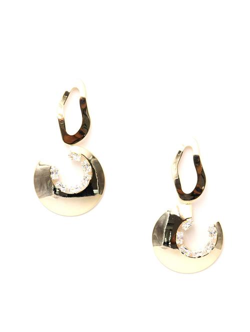 gold metal drop earring - 17862775 - Very Small Image - 1