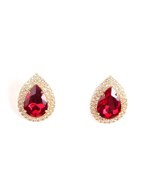 red metal drop earring - 17862854 - Very Small Image - 1