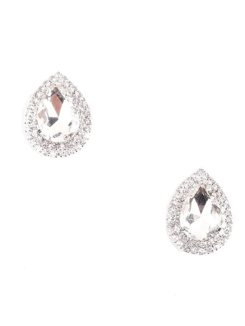 silver metal drop earring - 17862897 - Very Small Image - 1