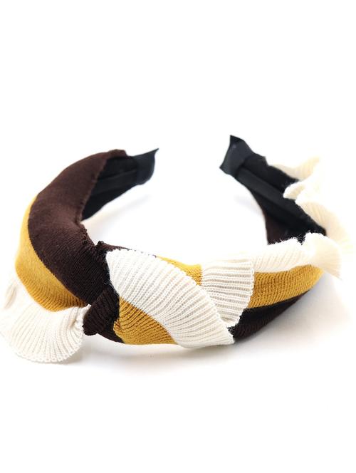 odette woollen twist tri-colour hair band - 17863134 - Very Small Image - 1