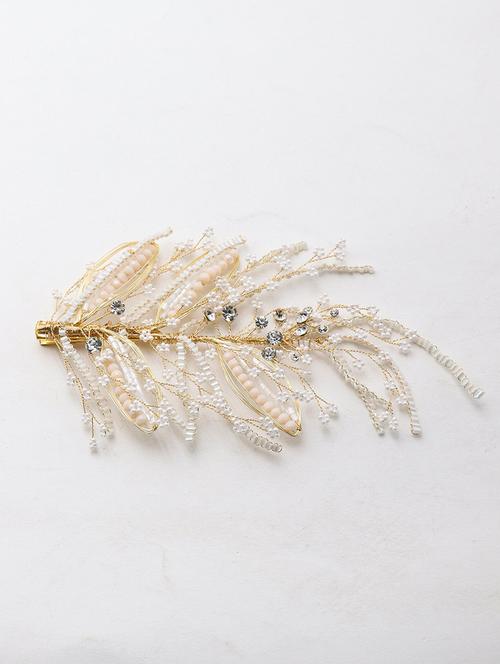 gold metal hair pin - 17863184 - Very Small Image - 1