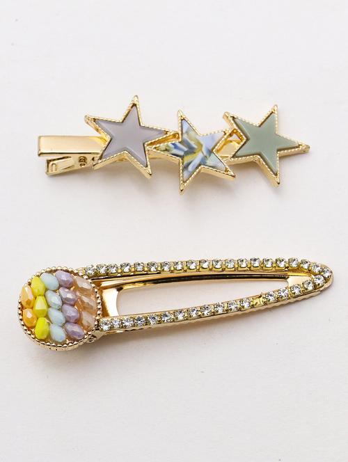 yellow metal hair pin - 17863224 - Very Small Image - 1