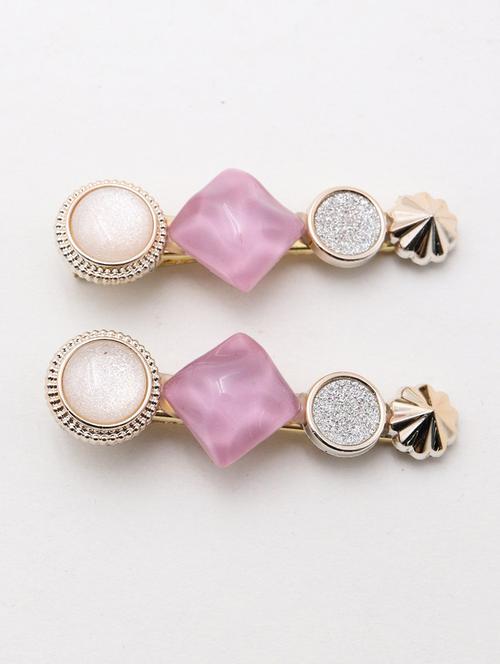 pink metal hair pin - 17863228 - Very Small Image - 1