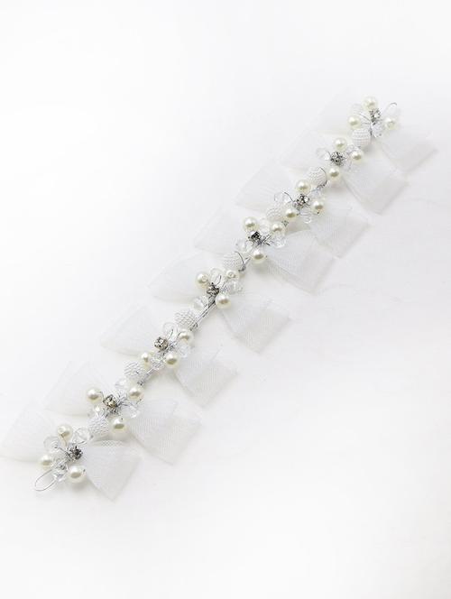 white metal hair pin - 17863233 - Very Small Image - 1