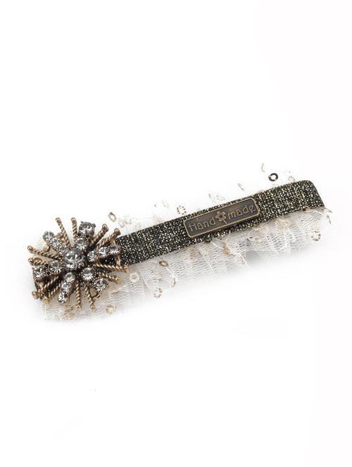 gold metal hair clip - 17863259 - Very Small Image - 1