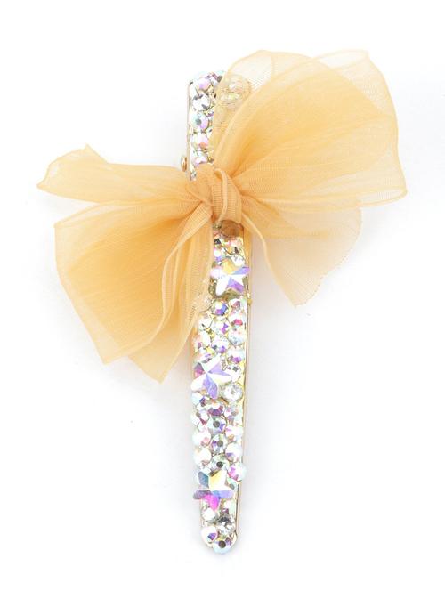 yellow metal hair clip - 17863265 - Very Small Image - 1