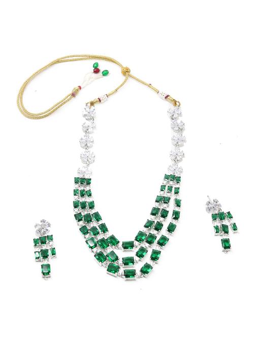 green metal necklaces and earring - 17863281 - Very Small Image - 1