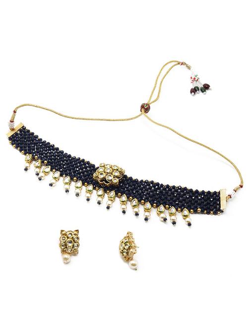 navy blue choker jewellery - 17863325 - Very Small Image - 1