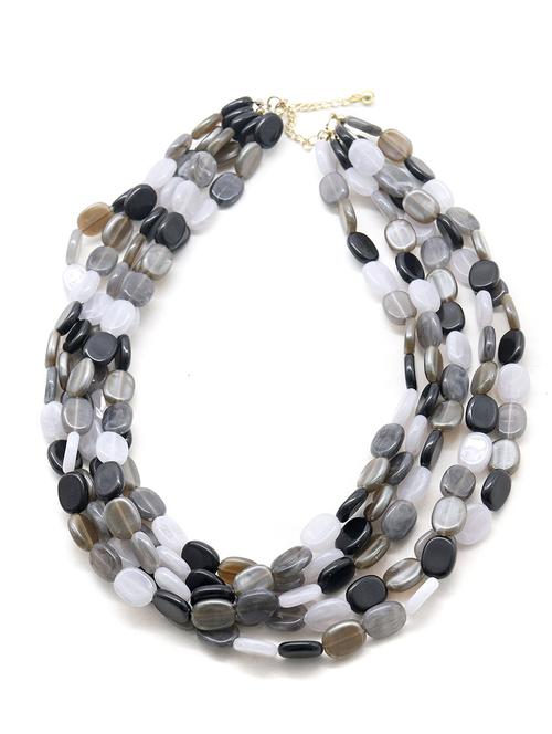 five-layered pliant twines necklace - 17863411 - Very Small Image - 1