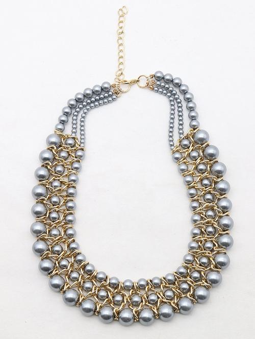 odette loopy grey bead necklace - 17863417 - Very Small Image - 1
