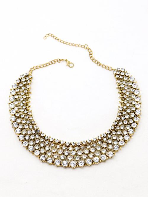 odette magnificent clear stone vine-like necklace! - 17863432 - Very Small Image - 1