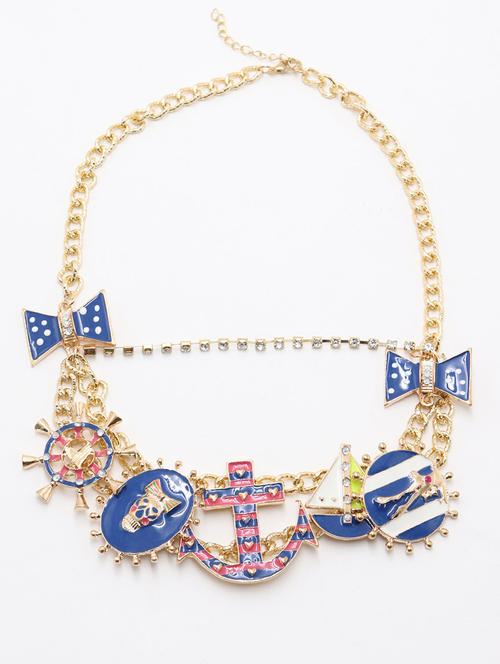 odette badge-type stylish necklace - 17863447 - Very Small Image - 1