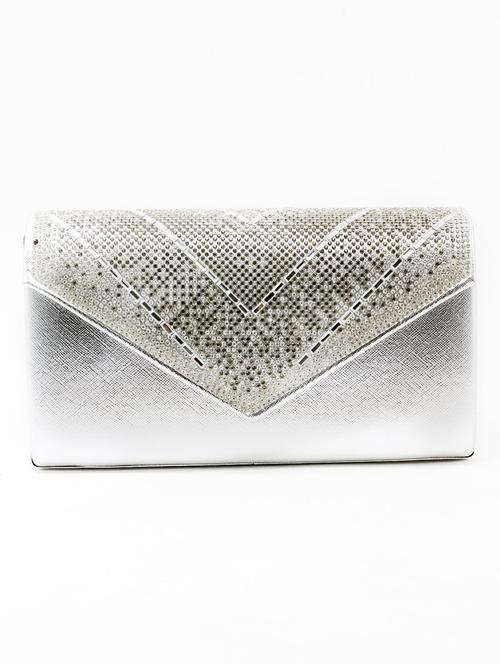 silver metal regular clutch - 17863560 - Very Small Image - 1