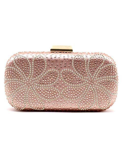 pink polyester regular clutch - 17863593 - Very Small Image - 1