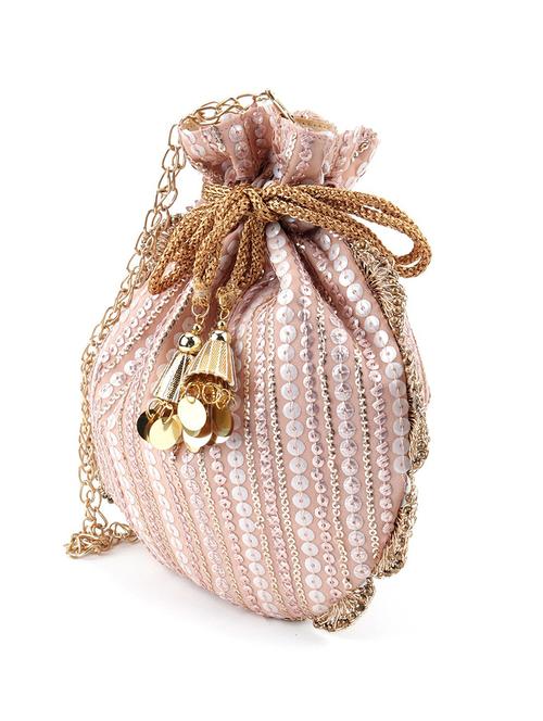 pink metal regular potli - 17863648 - Very Small Image - 1