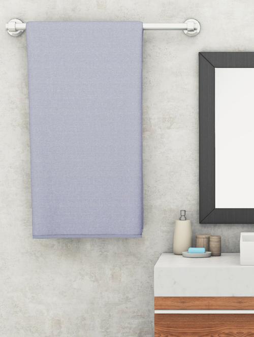 lorena quick-dry one side terry towel 100% cotton -1pc bath towel (soho) solid-grey - 17863866 - Very Small Image - 1
